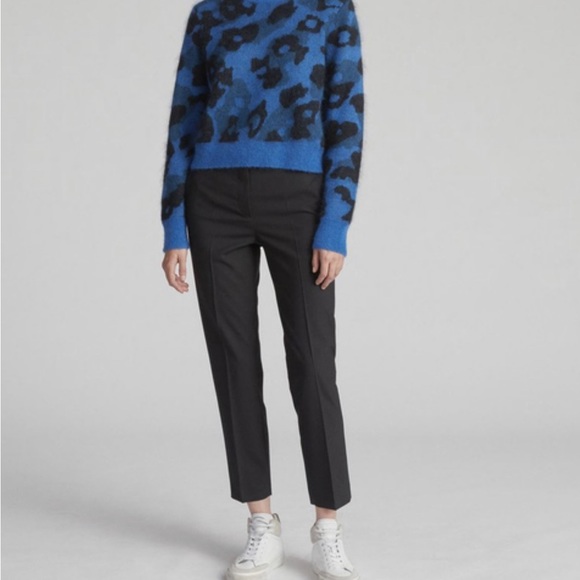 rag & bone Pants - Rag and Bone Black High Waisted Wool Poppy Pants Size 4